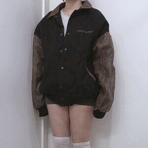 Leather & Wool Varsity Jacket